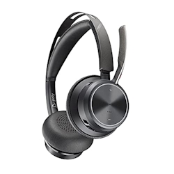 POLY Voyager Focus 2 UC Kopfhörer Verkabelt & Kabellos Kopfband Büro/Callcenter USB Typ-A Bluetooth Schwarz Image