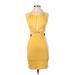 21 Saints Casual Dress: Yellow Dresses - Women's Size Small