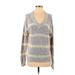 Sonoma Goods for Life Pullover Sweater: Gray Tops - Women's Size Small