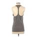 Athleta Active Tank Top: Gray Color Block Activewear - Women's Size Small