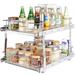 VEVOR 2 Tier 16x21in Pull Out Cabinet Organizer Heavy Duty Slide Out Pantry Shelvesfor Inside Kitchen Cabinet Bathroom