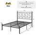 Full/Qween/Twin Size Metal Platform Bed Frame Mattress Foundation