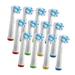 Unique Bargains 12pcs Electric Toothbrush Replacement Heads Kit Nylon Bristles