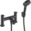 Hansgrohe Vernis Blend Taps Matt Bath Shower Mixer in Black Brass