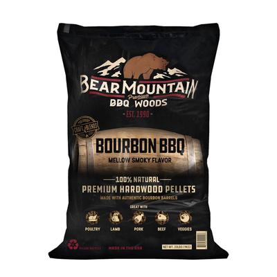 Bear Mountain BBQ All Natural Bourbon Craft Blend Wood Smoker Pellets, 20 Pounds - 20 lb Bag