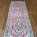 HERAT ORIENTAL Vintage 1930s Handmade Persian Heriz Wool Runner - 3'6" x 10'10"