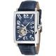 Avenue of Americas Intravedere Blue Dial Genuine Blue Leather Strap Swiss Automatic Watch