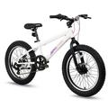 JOYSTAR 20 Inch Mountain Bike for Kids Ages 7-12 Year Old 3-Inch Wide Knobby Tires 7 Speed Shimano Drivetrain Disc Brakes Fat Tire Kids Bicycles for Boys Girls