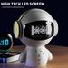 RKZDSR Robot Bluetooth Smart Speaker Computer Karaoke Private Model Electric Clock Alarm Clock Sound and Gift Option(White)