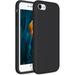 Designed for iPhone SE Case 2022(3rd Gen)/iPhone SE 2020 Case(2nd Gen)/iPhone 7 Case/iPhone 8 Case Multi-Color Silicone Shockproof Phone Case(Black)