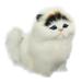 Plush Toys Sounding Simulation Stuffed Plush Sounding Cats Toys Soft Electric Cute Plush Cat Dolls for Kids Toys for Ages 5-7 Plush White