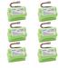 Kastar 6-Pack 4.8V 2200mAh Ni-MH Battery Replacement for Uniden Bearcat Sportcat BC-220 BC220XLT UBC220XLT UBC180XLT BC230 BC-230 BC230XLT UBC230XLT BC235 BC-235 BC235XLT UBC235XLT BC245