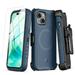 MYBAT Pro Shockproof Maverick Series Case for iPhone 15 Case with Belt Clip Holster and Tempered Glass 6.1 inch Heavy Duty Military Grade Drop Protective Case with 360Â° Rotating Kickstand