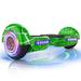 My First Hoverboard 250W Self Balancing Electric Scooter with LED Lights for Kids Teens and Adults Spider Green