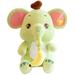 FRCOLOR Cartoon Elephant Fluffy Doll Plush Animal Doll Adorable Stuffed Elephant Kids Accompany Doll