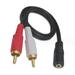 3.5mm Stereo to Dual RCA Audio Adapter Cable 3.5mm Female to Dual RCA Male (Red/White) 15.7 inch