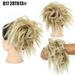 NRUDPQV human hair wigs for women Synthetic Messy Scrunchies Elastic Band Hair Updo Hairpiece Fiber Natural Fake Adult Female Costume Wigs Toupees E