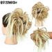 Mishuowoti wigs human hair glueless wigs human hair pre plucked pre cut wig for women Synthetic Messy Scrunchies Elastic Band Hair Updo Hairpiece Fiber Natural Fake J One Size
