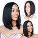human hair wigs for women Fashion Lady Gradient BoBo Short Straight Hair Party Wig Adult Female Costume Wigs Toupees Black