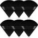 6 Pieces Powder Puff Triangle Shape Face Makeup Puff for Loose Powder Foundation Soft Cosmetic Sponge Wet and Dry Powder Puff Pads Large Body Cotton Powder Cushion Puffs (Black)