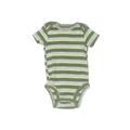 Just One You Made by Carter's Short Sleeve Onesie: Green Bottoms - Size 3 Month