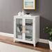 Everly Quinn Fionn 36.88" Kitchen Pantry Wood in Brown/White | 36.88 H x 30 W x 15.75 D in | Wayfair 3BE010A092884BB9AC4B6B6B30A4CC9A