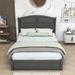 Red Barrel Studio® Tiaria Queen 2 Drawers Wood Platform Bed w/ Twin Size Trundle Wood in Gray | 47 H x 62 W x 84 D in | Wayfair