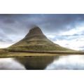 Millwood Pines Audreyna Reflecting Kirkjufell On Canvas by Danny Head Print Canvas in Green | 12 H x 18 W x 1.25 D in | Wayfair