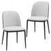 Corrigan Studio® Lerhonda Upholstered Back Side Chair Velvet, Steel in Blue/Black | 32.9 H x 19 W x 21.1 D in | Wayfair