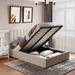 Elegant Design Full Size Upholstered Daybed Wood Bed Kids Bed with a Hydraulic Storage System