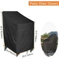PRINxy Outdoor Oxford Cloth Chair Cover Courtyard Chair Cover Beach Chair Cover Courtyard Chair Cover Black M