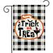 Halloween Garden Flag 12x18 Inch Double Sided Decorative Flag Witch Feet Broom Spider Holiday Yard Outdoor for Halloween Decoration(C)