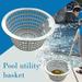 Teissuly Pool Skimmer Basket Pond Basket Pool Supply Filter Swimming Pool Plastic Skimmer Replacement Basket Practical Fits Most Pool Skimmers - Skim Remove Leaves Bugs and Debris