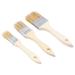 9 Pcs Bristle Brush Wooden Handle Oil Painting Bristle Brush Practical Bristle Brush for BBQ (1 Inch/1.5 Inch/2 Inch Each Size 3pcs)