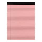 Honrane School Legal Pad 21x35.5cm 80gsm Lined Legal Pad 50 Pages No Bleed Ink-proof Thick Tear-off College Office Students Scribbling Book Note Scratch Paper
