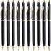 Black Pens Cambond Ballpoint Pen Bulk Black Ink 1.0 mm Medium Point Smooth Writing Office Pens for Men Women Police Uniform Office Business 10 Pack (Black)