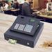 DENSET 38 Keys Electronic Cash Register POS System Black Thermal Cash Register with Cash Drawer