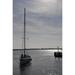 Ship Port Sunrise Sea Boat Sailing Sailing Boat - Laminated Poster Print - 20 Inch by 30 Inch with Bright Colors and Vivid Imagery