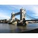 London England River Thames Bridge Tower Bridge - Laminated Poster Print - 20 Inch by 30 Inch with Bright Colors and Vivid Imagery
