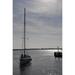 Ship Port Sunrise Sea Boat Sailing Sailing Boat - Laminated Poster Print - 12 Inch by 18 Inch with Bright Colors and Vivid Imagery