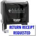 Large Self-Inking Return Receipt Requested Stamp Trodat Printy 4913 Press and Print Stamping Impression Size 7/8 x 2-1/4 Up to 10 000 Impressions - Blue Ink