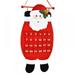 Christmas Advent Hanging Calendar Xmas Felt Countdown Calendar with 24 Pockets Reusable Fabric Reindeer for Kids Gifts Wall Door Hanging Decoration Home Office Classroom Holiday Decor