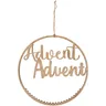 Adventskalender-Ring Advent aus Holz, 40 x 40 cm