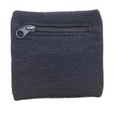 Wrist Wallet Wristband Wrist Pouch Sweatband for Men Women Wristband Pocket with Zipper for Coin Keys Cash Workout Hiking Blue
