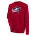 Men's Antigua Red Columbus Blue Jackets Victory Pullover Sweatshirt