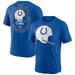 Men's Fanatics Branded Heather Royal Indianapolis Colts Oval Bubble Tri-Blend T-Shirt
