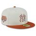 Men's New Era Cream/Orange York Yankees 59FIFTY Fitted Hat