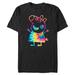 Men's Black Peppa Pig Tie Dye T-Shirt