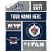 The Northwest Group Winnipeg Jets 50'' x 60'' Personalized Silk Touch Sherpa Throw Blanket