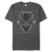 Men's Heather Charcoal Black Panther Sweater T-Shirt